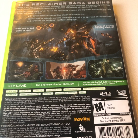Halo 4 Microsoft Xbox 360 X360 Game - Picture 11 of 12